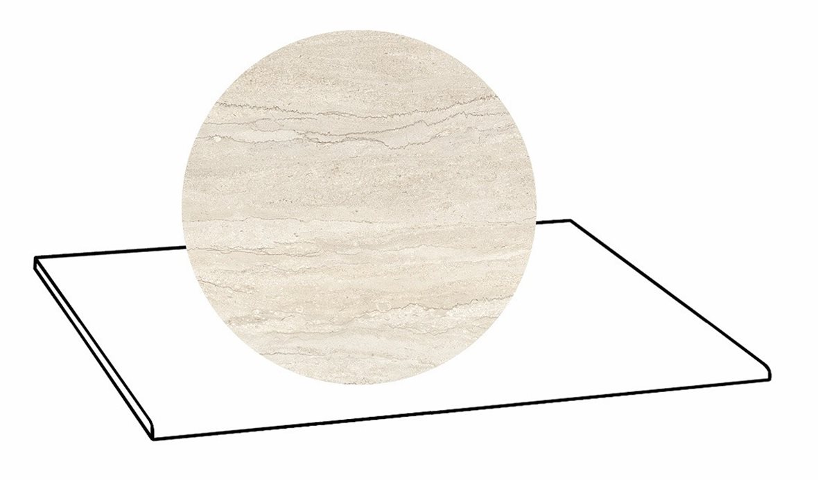 LPC Portland Strong lasittamaton porraslaatta 30X60 02 ivory tasapintainen silotettu matta keskitumma beige kivi
