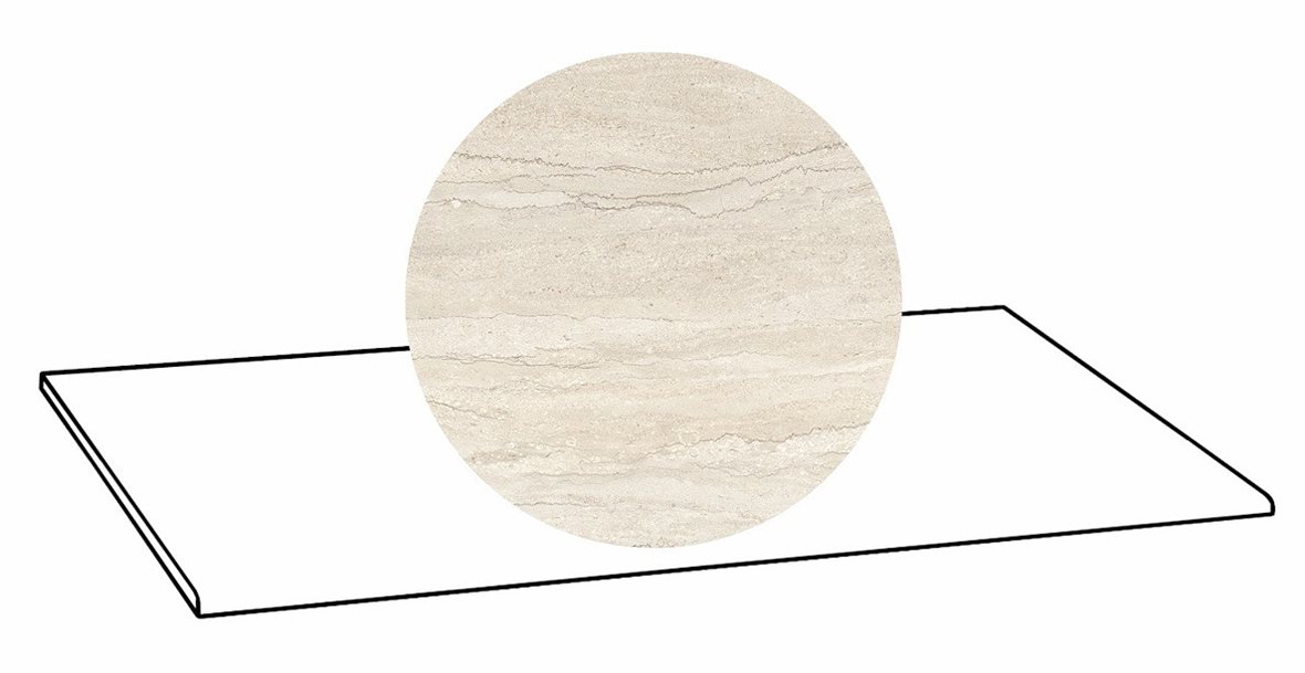 LPC Portland Strong lasittamaton porraslaatta 33X120 02 ivory tasapintainen silotettu matta keskitumma beige kivi