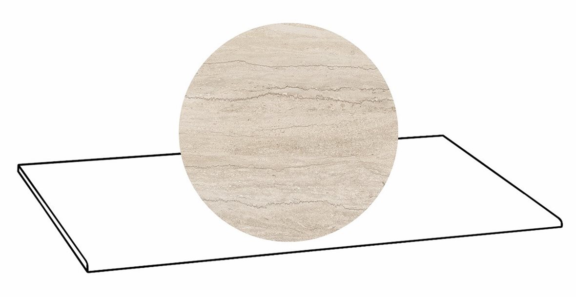 LPC Portland Strong lasittamaton porraslaatta 33X120 03 sand tasapintainen silotettu matta keskitumma beige kivi