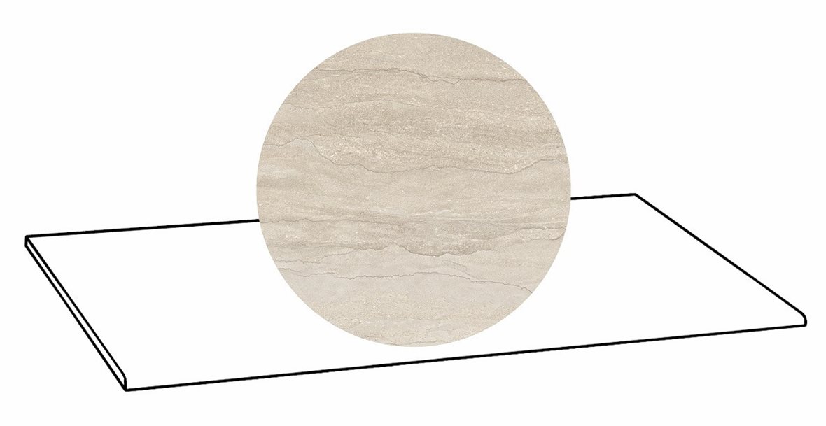 LPC Portland Vein lasittamaton porraslaatta 33X120 02 ivory tasapintainen matta keskitumma beige kivi