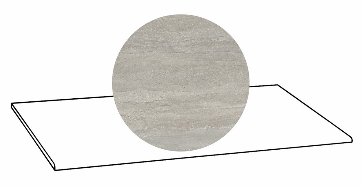 LPC Portland Vein lasittamaton porraslaatta 33X120 05 grey tasapintainen matta keskitumma harmaa kivi