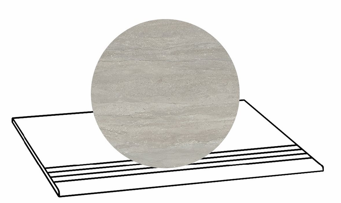 LPC Portland Vein lasittamaton porraslaatta liukuesteuralla 30X60 05 grey tasapintainen matta keskitumma harmaa kivi