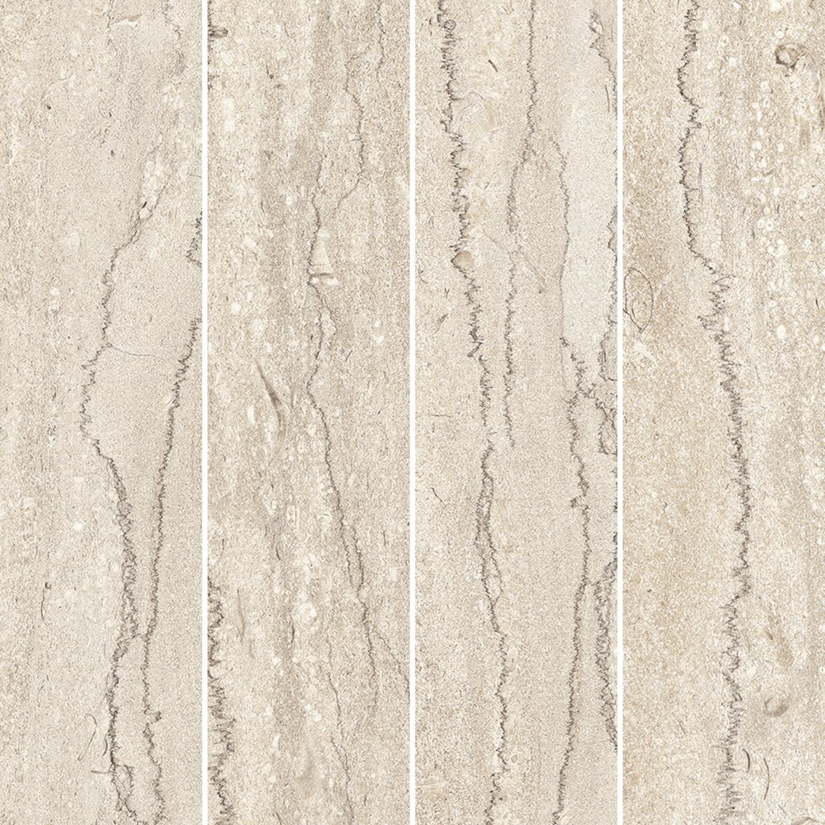 LPC Portland Strong lasittamaton porcelanato mosaiikki seinälaatta lattialaatta 7,3X29,8 02 ivory tasapintainen silotettu matta Stripe keskitumma beig