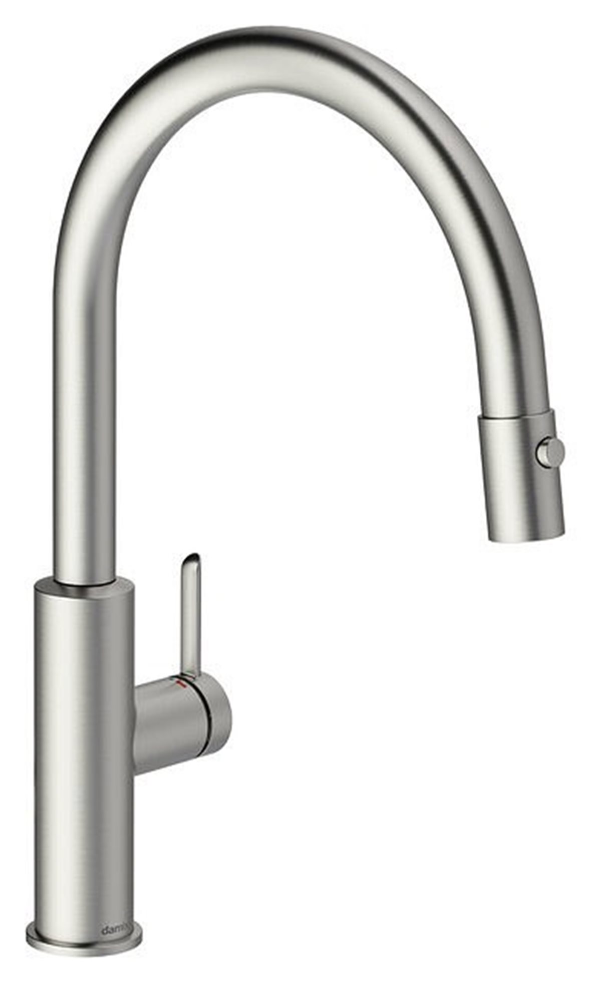 Damixa Iris keittiöhana metalli harjattu PVD teräs ulosvedettävä