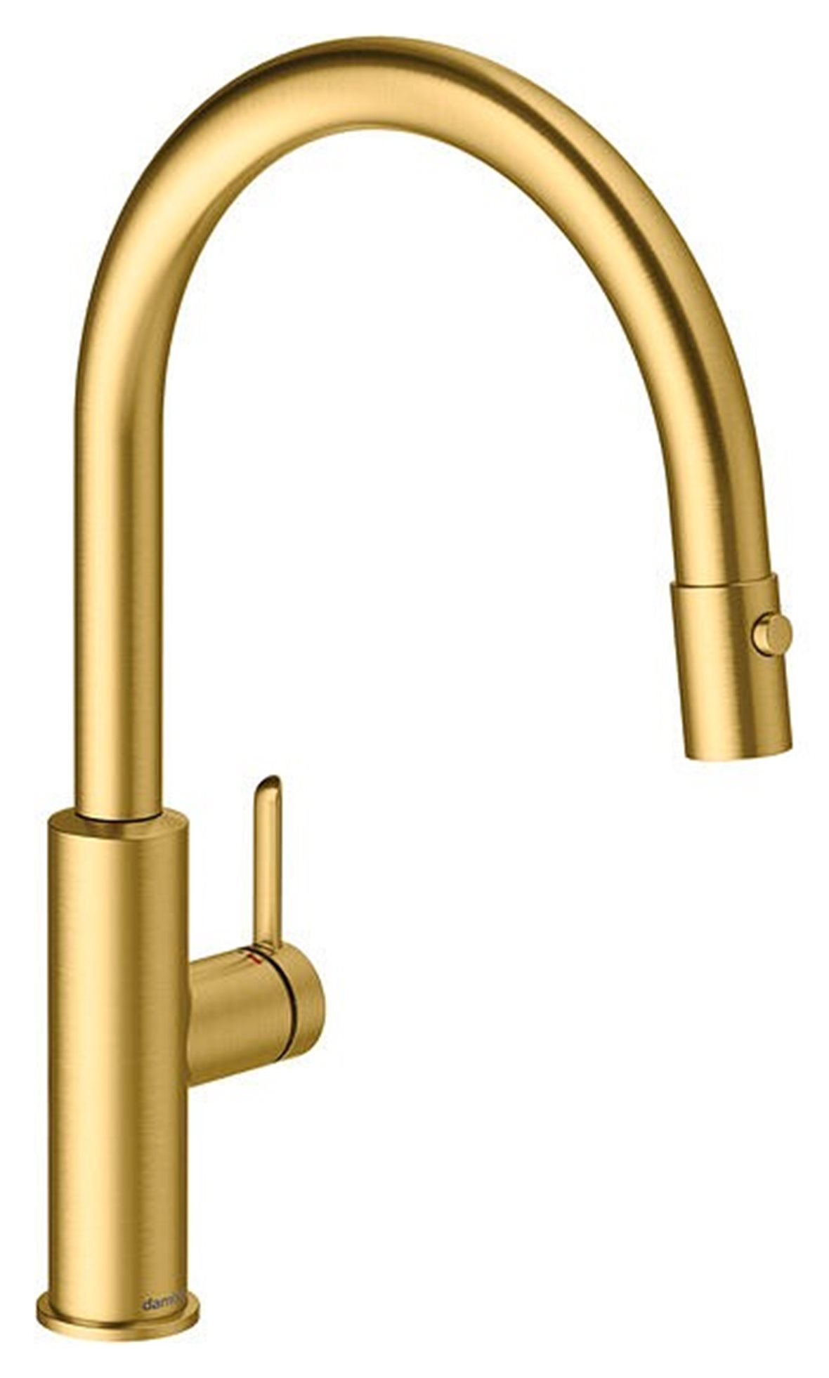 Damixa Iris keittiöhana metalli PVD harjattu messinki ulosvedettävä