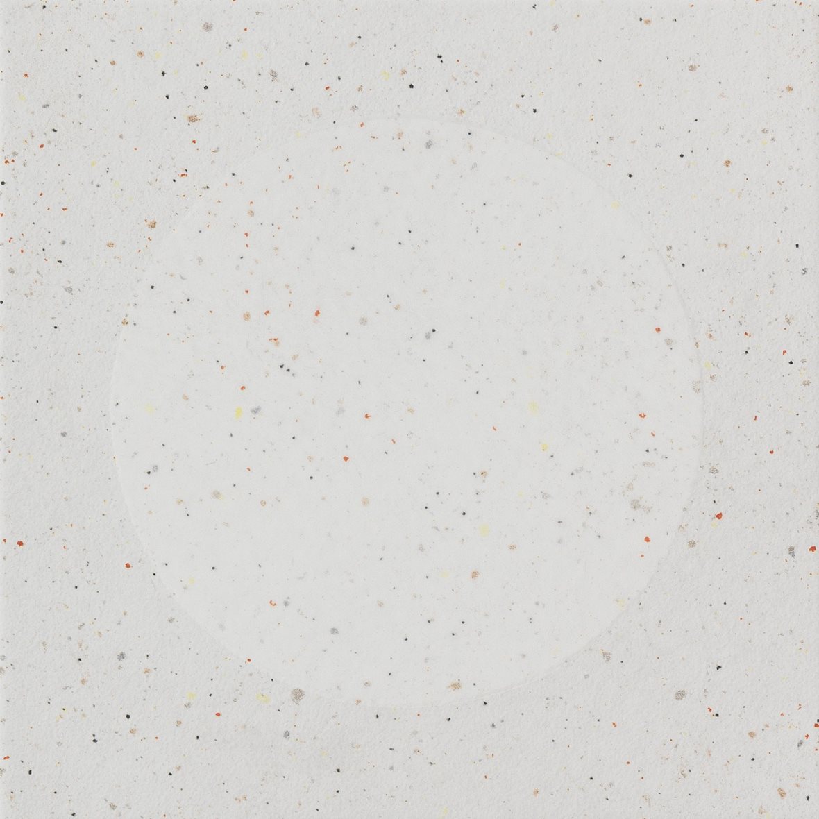 LPC Fancy Moon lasitettu kuviolaatta 20X20 01 Pearl strukturoitu matta vaalea valkoinen pilkullinen