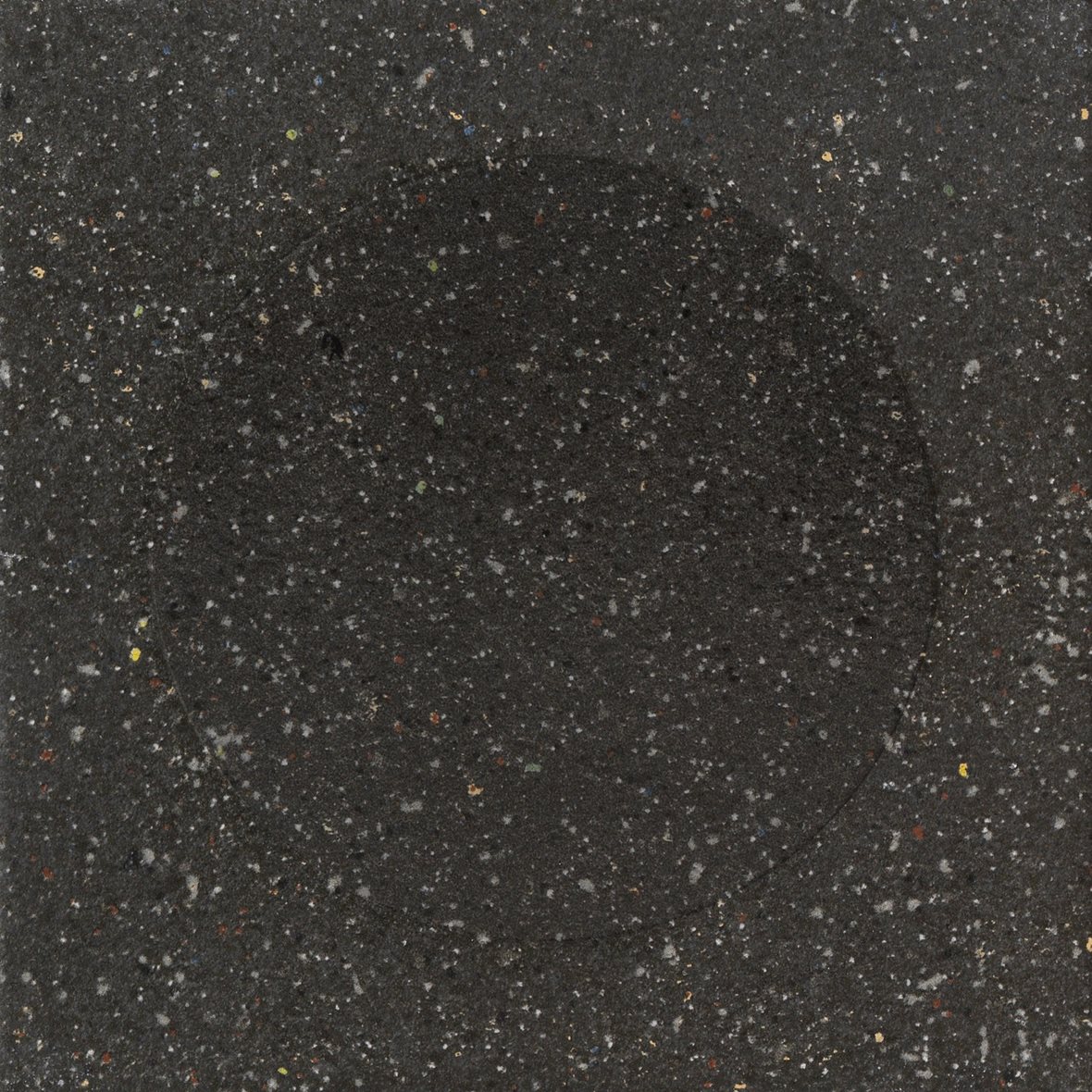 LPC Fancy Moon lasitettu kuviolaatta 20X20 06 Night strukturoitu matta tumma musta pilkullinen