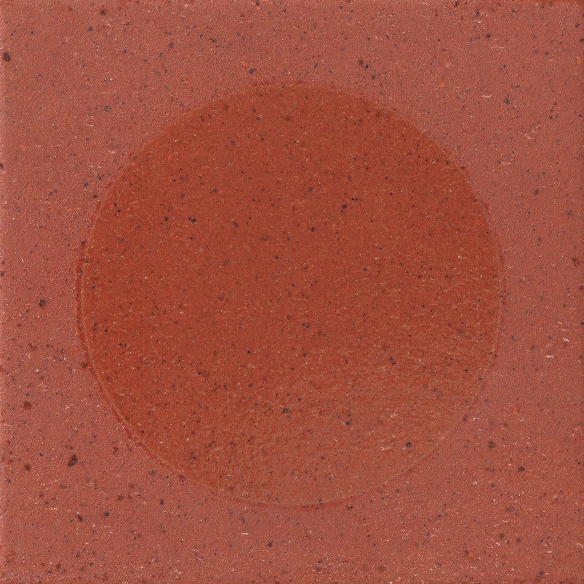 LPC Fancy Moon lasitettu kuviolaatta 20X20 09 Cotto strukturoitu matta keskitumma punainen pilkullinen