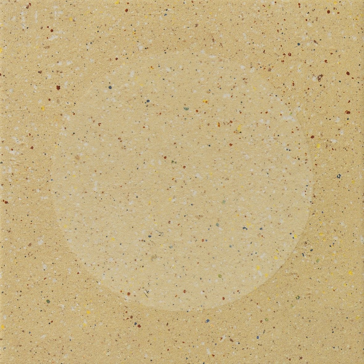 LPC Fancy Moon lasitettu kuviolaatta 20X20 11 Ocre strukturoitu matta keskitumma keltainen pilkullinen