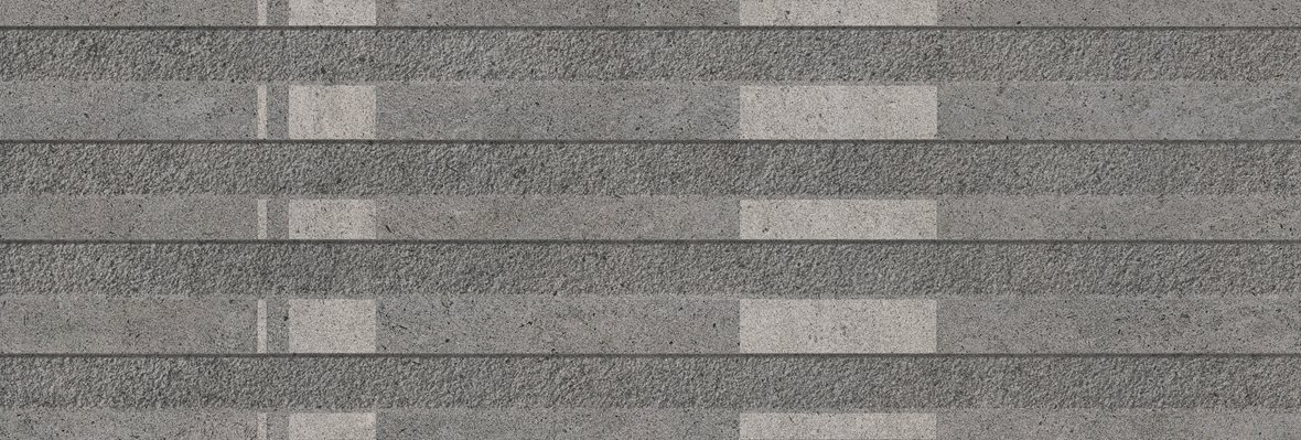 LPC Concepto lasitettu kuviolaatta 29,7X89 05 grafite kohokuvioinen kiiltävä tumma harmaa kivi