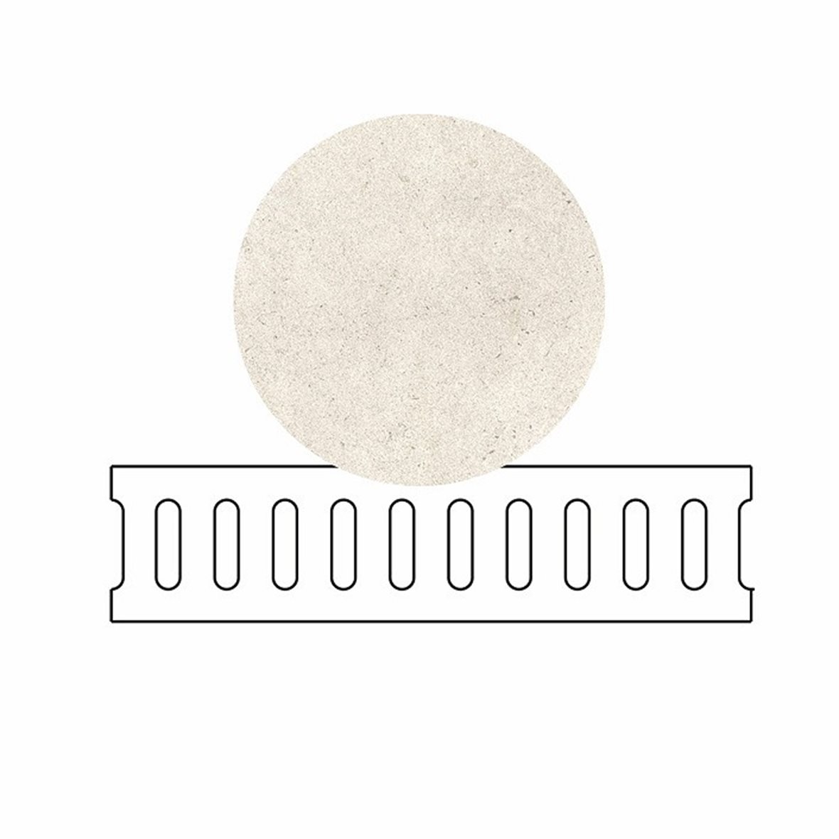 LPC Concepto lasittamaton loiskekourun ritilä 14,7X59,7X2 R01 pearl karhennettu matta vaalea beige kivi