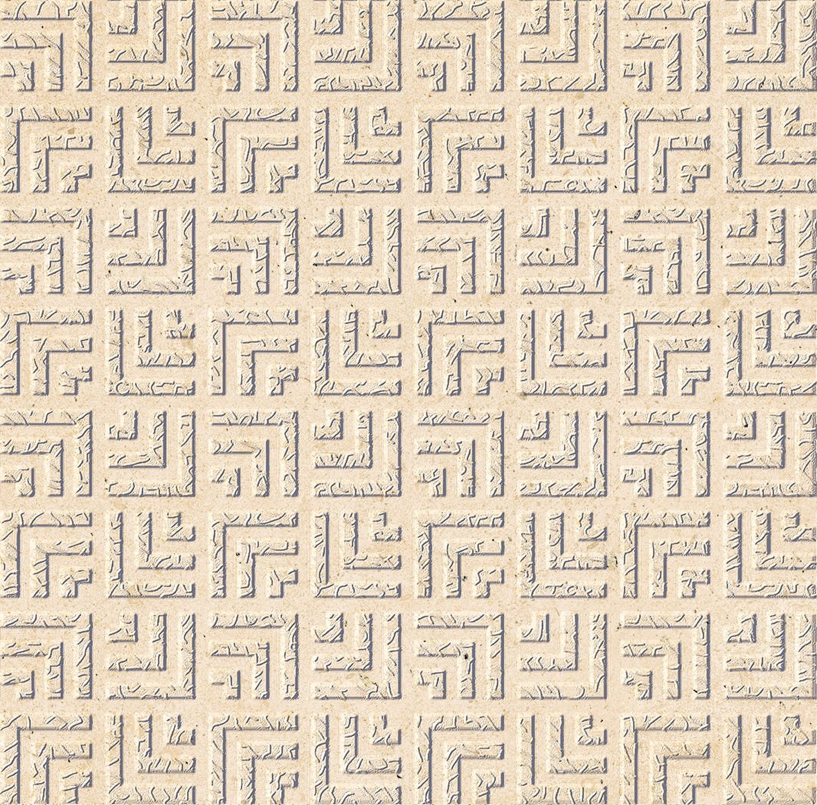 LPC Concepto lasittamaton porcelanato lattialaatta 19,7X19,7 02 bone kohokuvioinen matta vaalea beige kivi