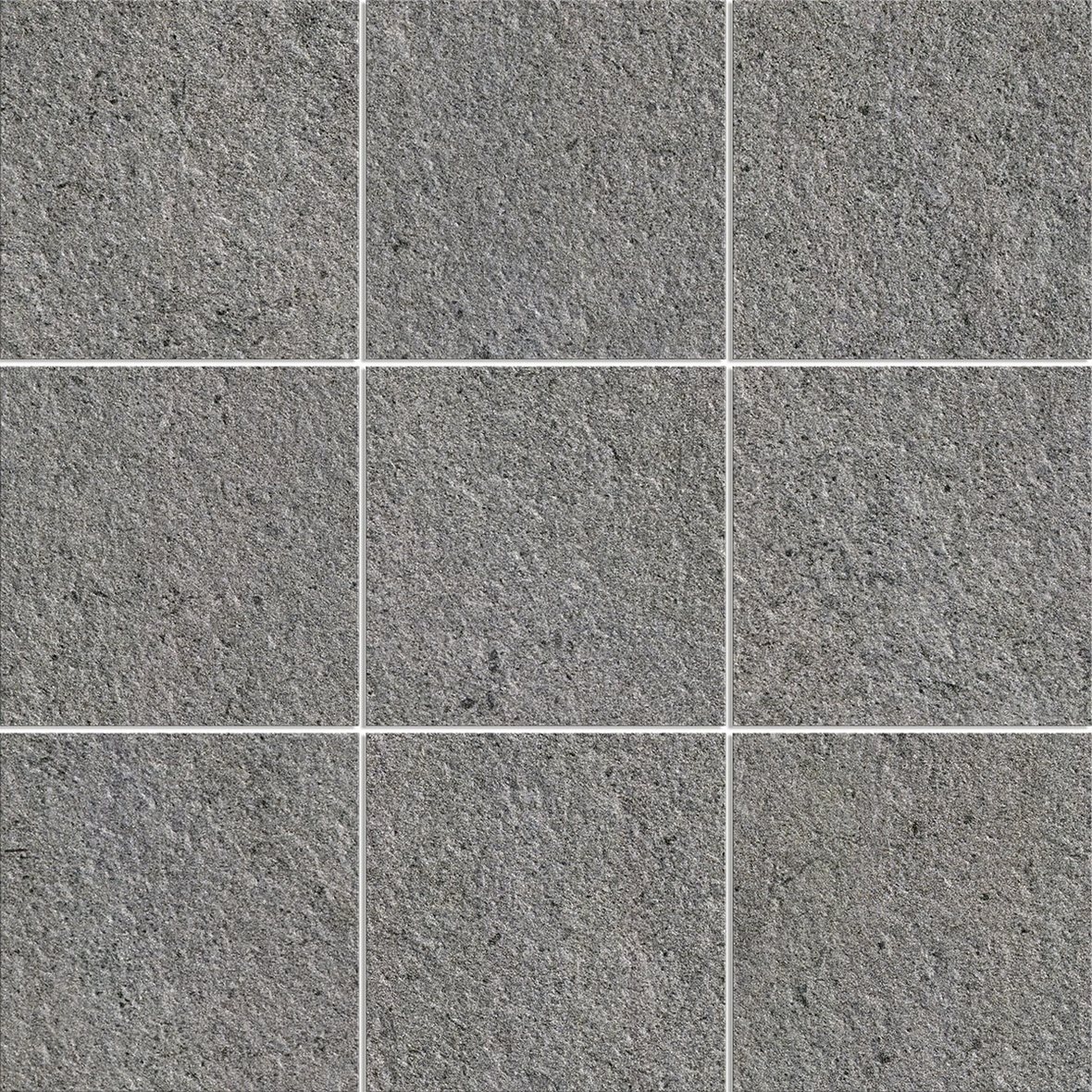 LPC Concepto lasittamaton porcelanato lattialaatta 9,7X9,7 B05 grafite hakattu matta tumma harmaa kivi