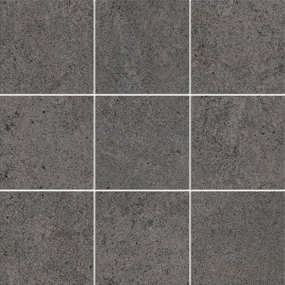 LPC Concepto lasittamaton porcelanato seinälaatta lattialaatta 9,7X9,7 06 night tasapintainen matta tumma musta kivi