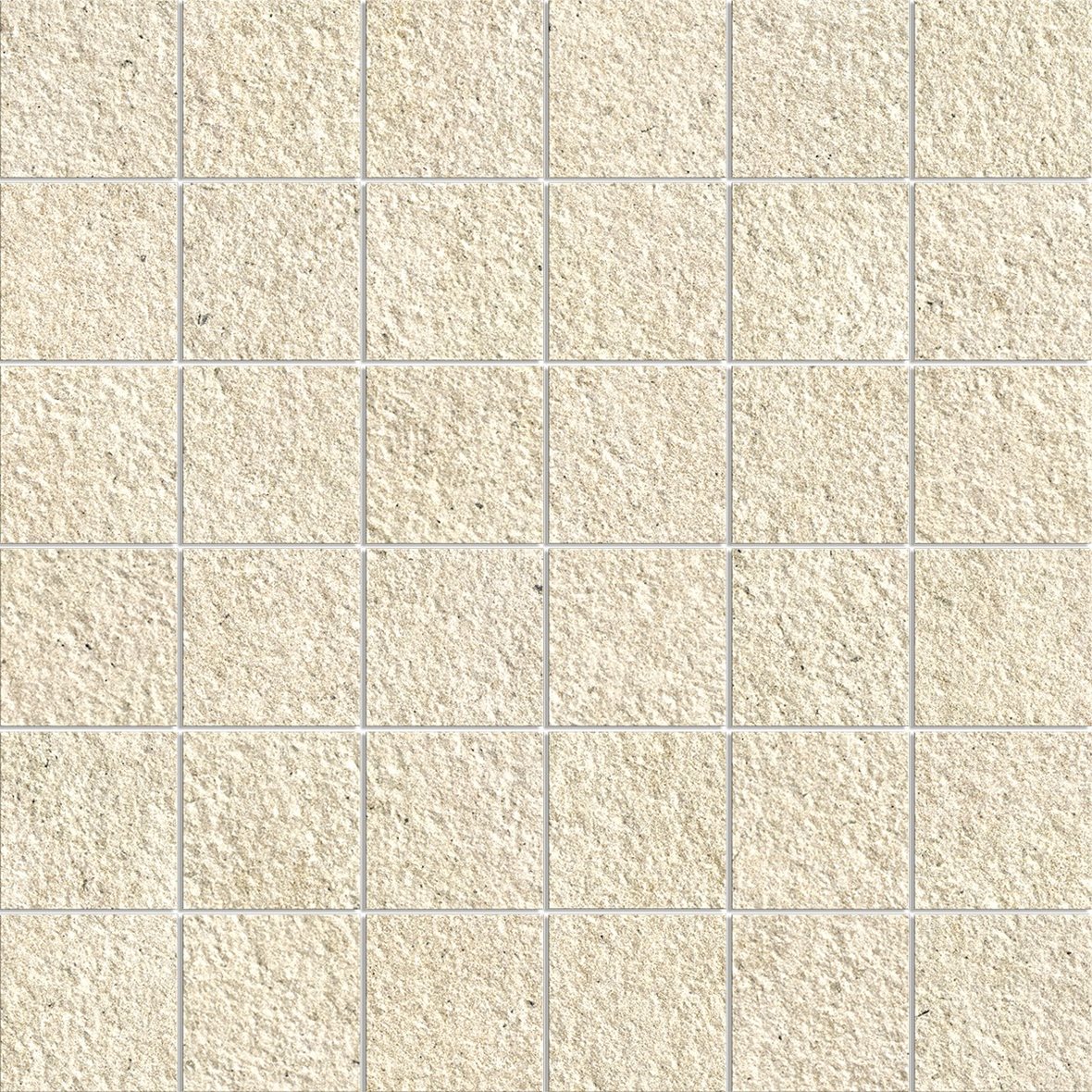 LPC Concepto lasittamaton porcelanato mosaiikki lattialaatta 4,7X4,7 B02 bone hakattu matta vaalea beige kivi