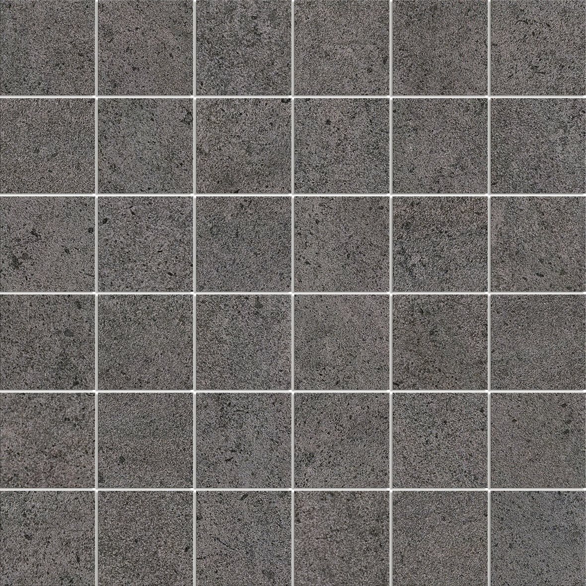 LPC Concepto lasittamaton porcelanato mosaiikki seinälaatta lattialaatta 4,7X4,7 06 night tasapintainen matta tumma musta kivi