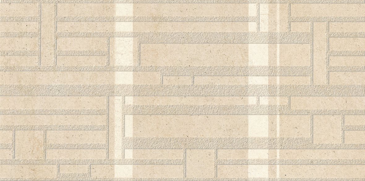 LPC Concepto lasittamaton kuviolaatta 59,7X119 02 bone kohokuvioinen kiillotettu vaalea beige kivi