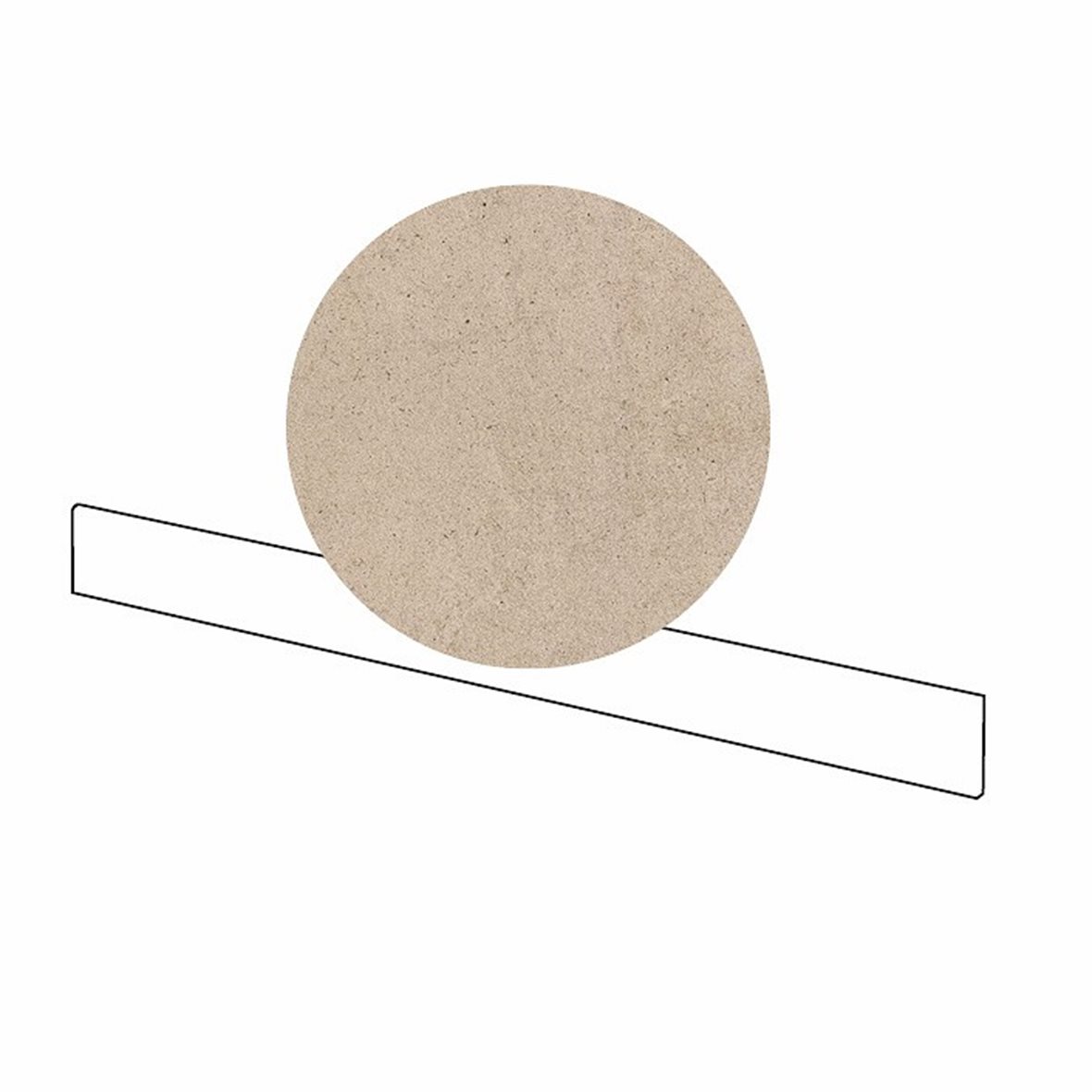 LPC Concepto lasittamaton jalkalista 7,5X89 03 brown tasapintainen matta keskitumma ruskea kivi