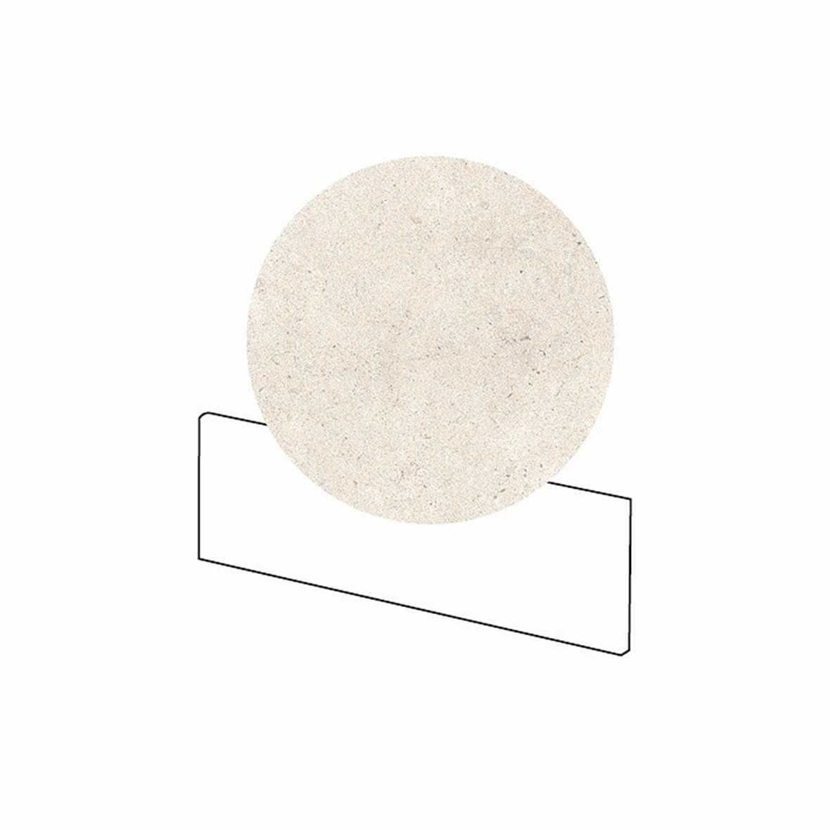 LPC Concepto lasittamaton jalkalista 9,5X29,7 01 pearl tasapintainen matta vaalea beige kivi