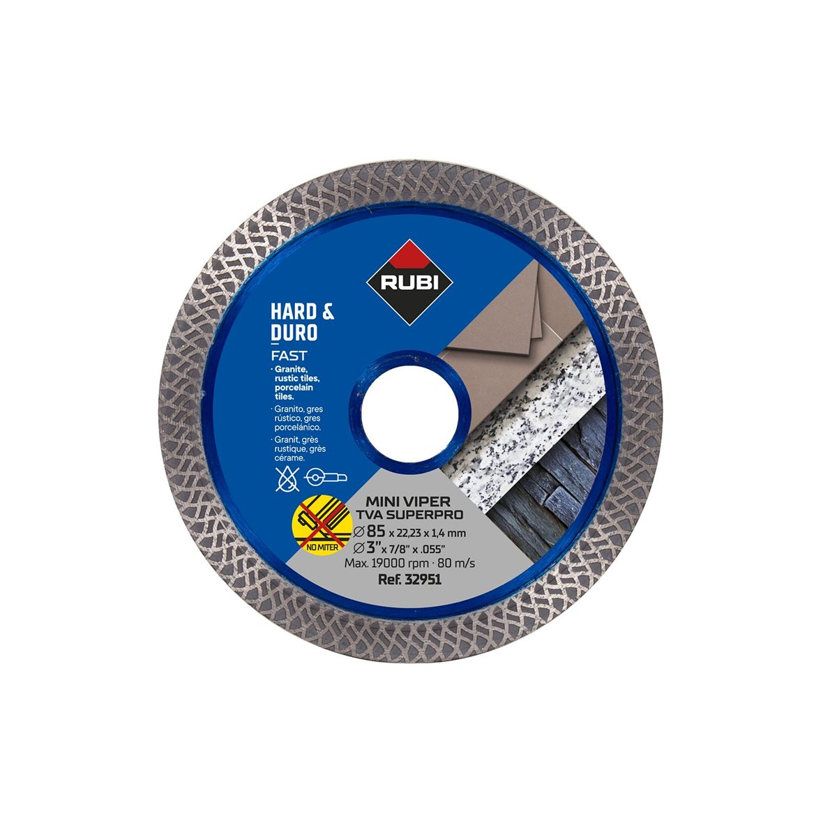 Rubi Diamond Blades TVA timanttilaikka 85 mm