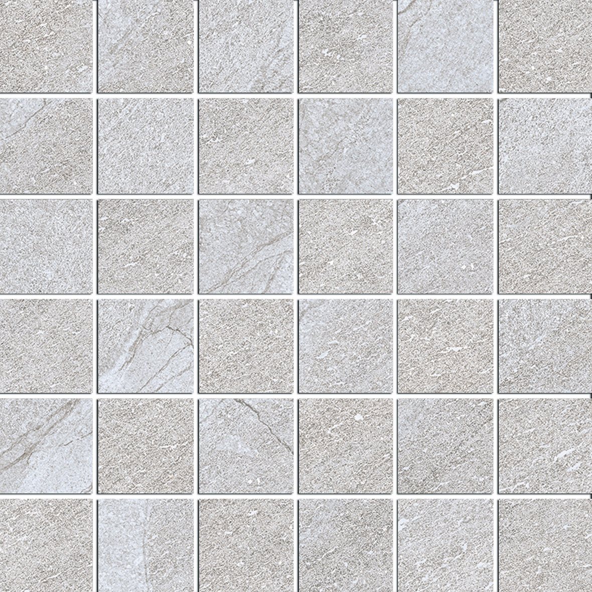 Pukkila Canyon lasitettu porcelanato mosaiikki seinälaatta lattialaatta 5X5 02 sand laineileva matta keskitumma beige kivi