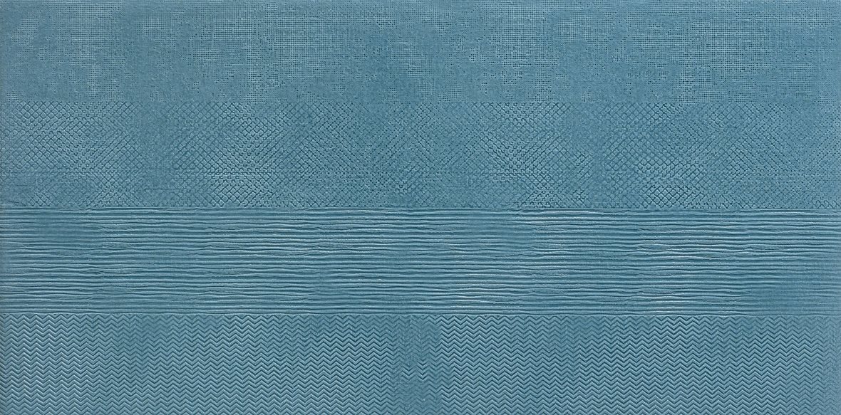 LPC Paradiso Mixtura lasitettu kuviolaatta 60X120 05 ocean kohokuvioinen kiiltävä keskitumma sininen vivahteikas