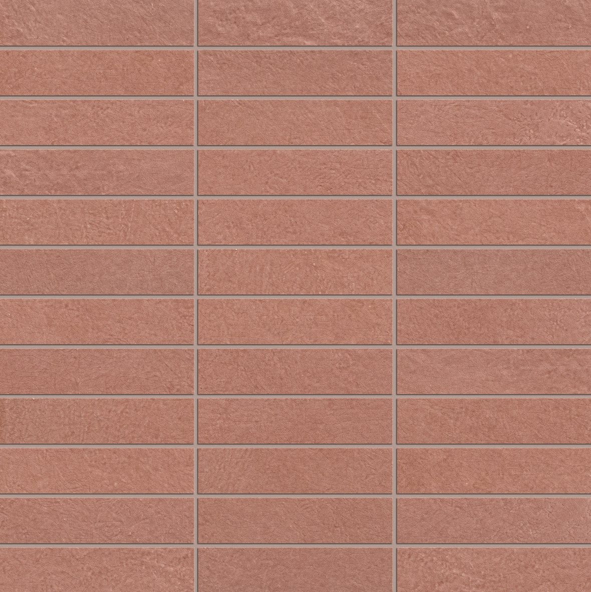 LPC Paradiso Line lasitettu porcelanato mosaiikki seinälaatta 2,3X9,8 01 cherry laineileva kiiltävä tumma punainen vivahteikas