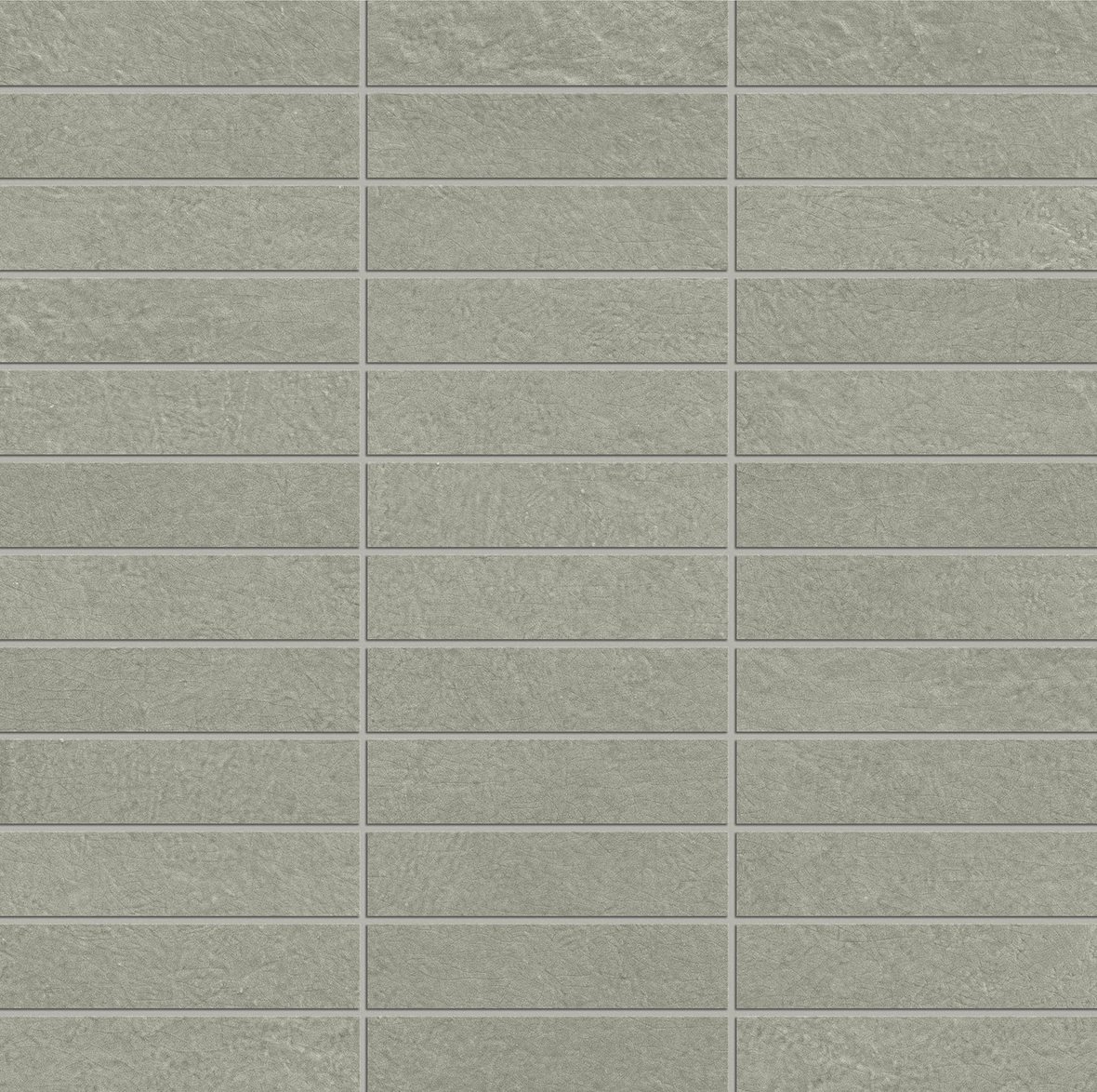 LPC Paradiso Line lasitettu porcelanato mosaiikki seinälaatta 2,3X9,8 06 sage laineileva kiiltävä keskitumma vihreä vivahteikas
