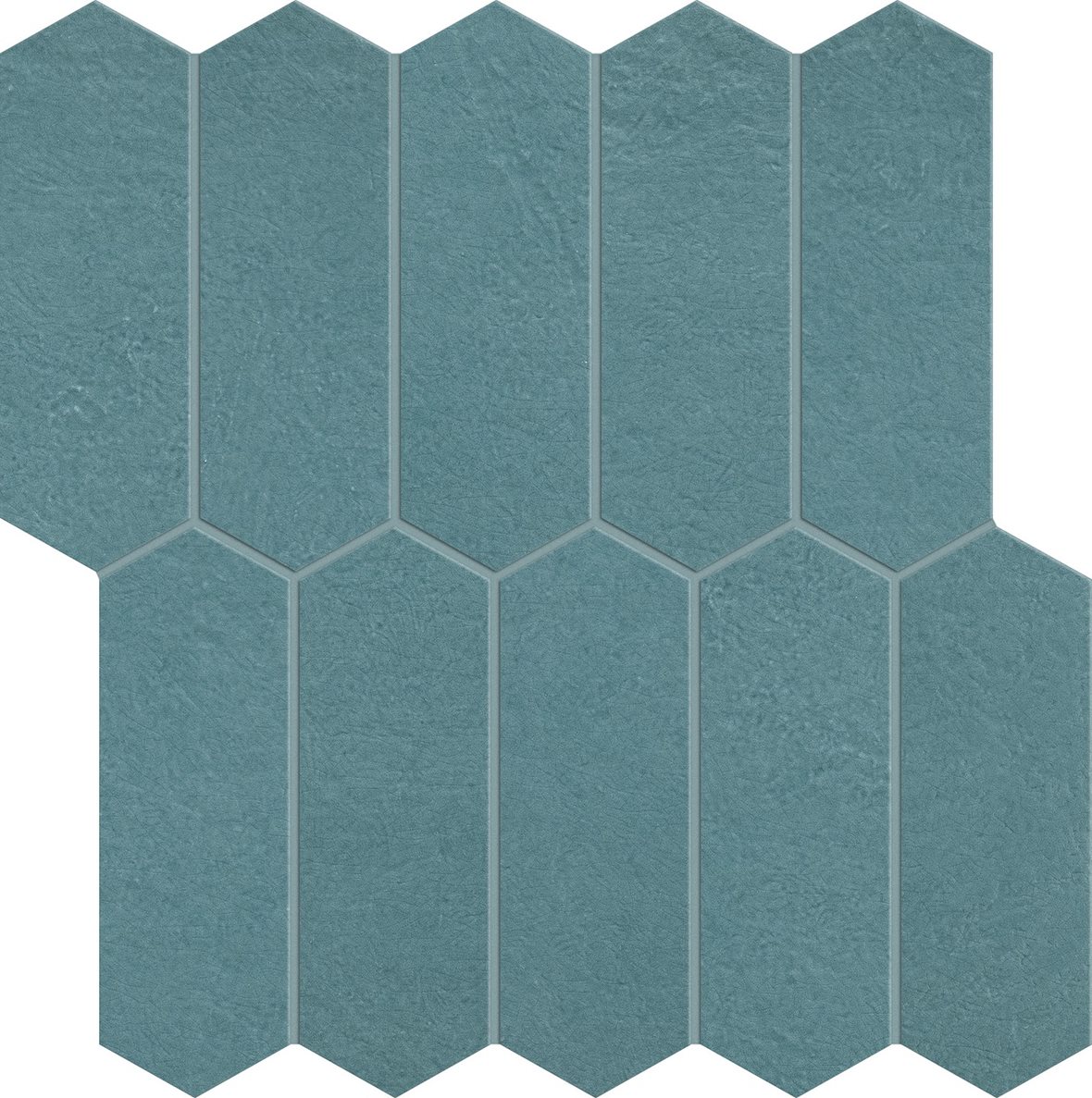 LPC Paradiso Arrow lasitettu porcelanato mosaiikki seinälaatta 05 ocean laineileva kiiltävä keskitumma sininen vivahteikas