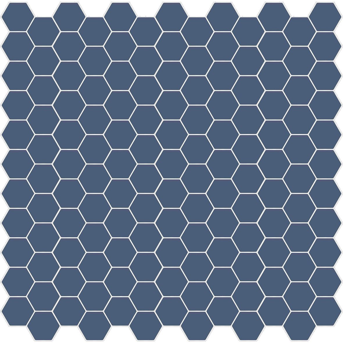 LPC Pastelli lasittamaton porcelanato mosaiikki seinälaatta lattialaatta ulkolaatta 2,5X2,8 PST 6016 oceano tasapintainen matta 6-kulmainen antibaktee
