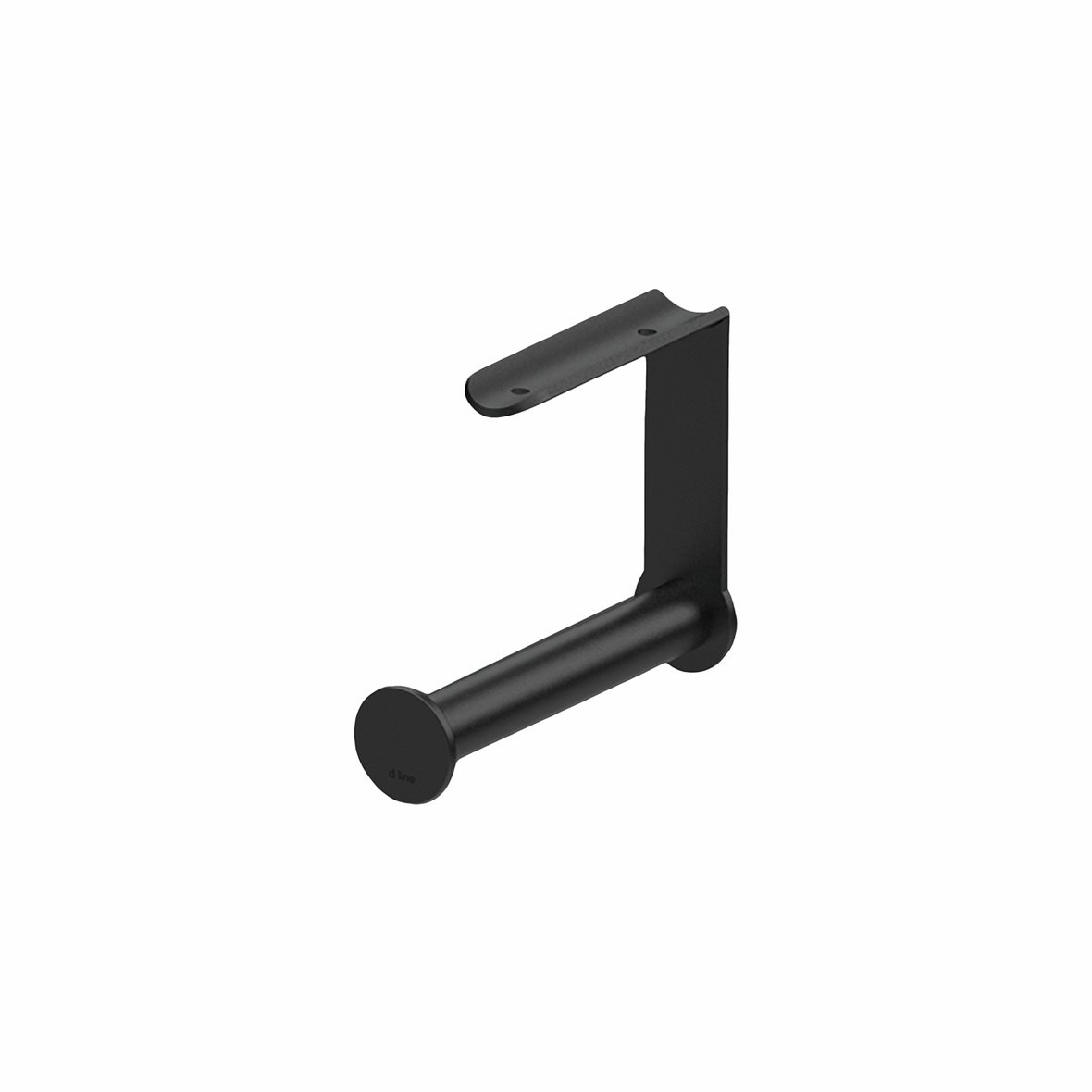d line Knud Holscher WC-paperiteline musta 32 mm RST AISI 316 tukikaiteeseen