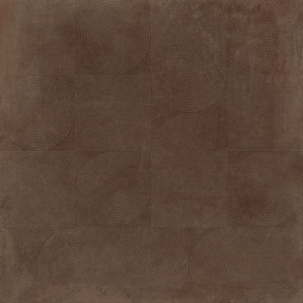 LPC Mystic Punto lasittamaton kuviolaatta 120X120 01 Brown kohokuvioinen matta tumma ruskea betoni