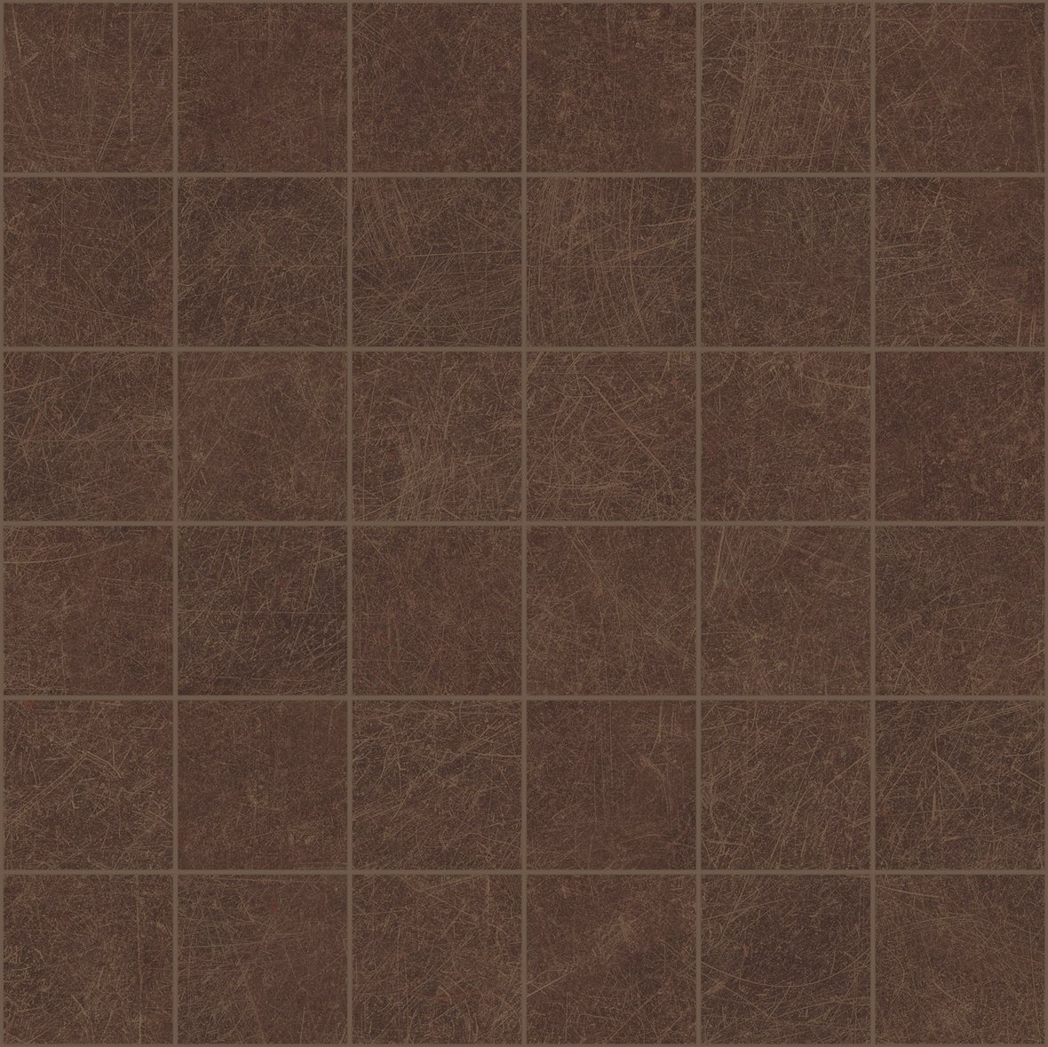 LPC Mystic lasittamaton porcelanato mosaiikki seinälaatta lattialaatta 4,8X4,8 01 Brown tasapintainen matta tumma ruskea betoni