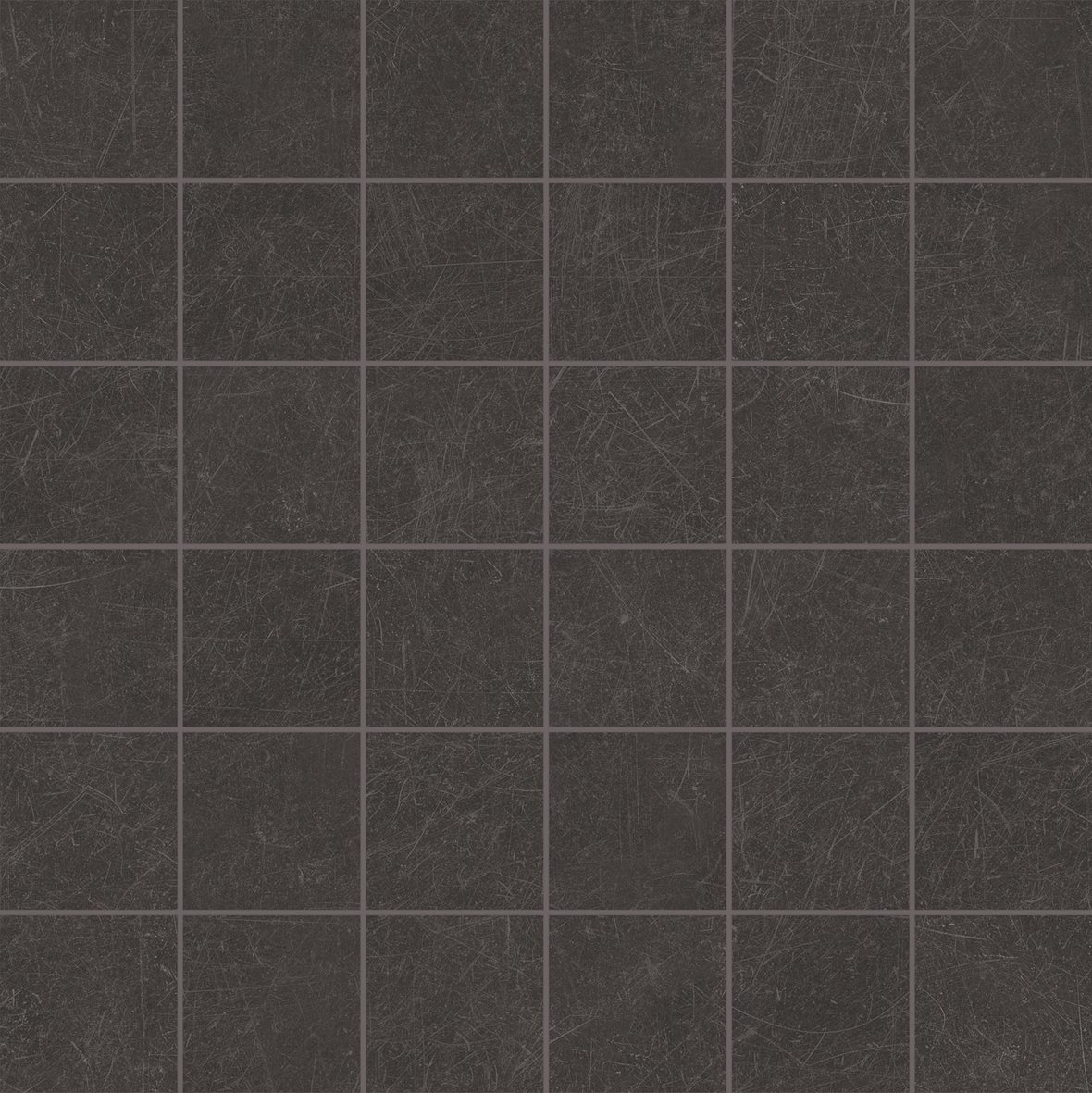 LPC Mystic lasittamaton porcelanato mosaiikki seinälaatta lattialaatta 4,8X4,8 04 Black tasapintainen matta tumma musta betoni