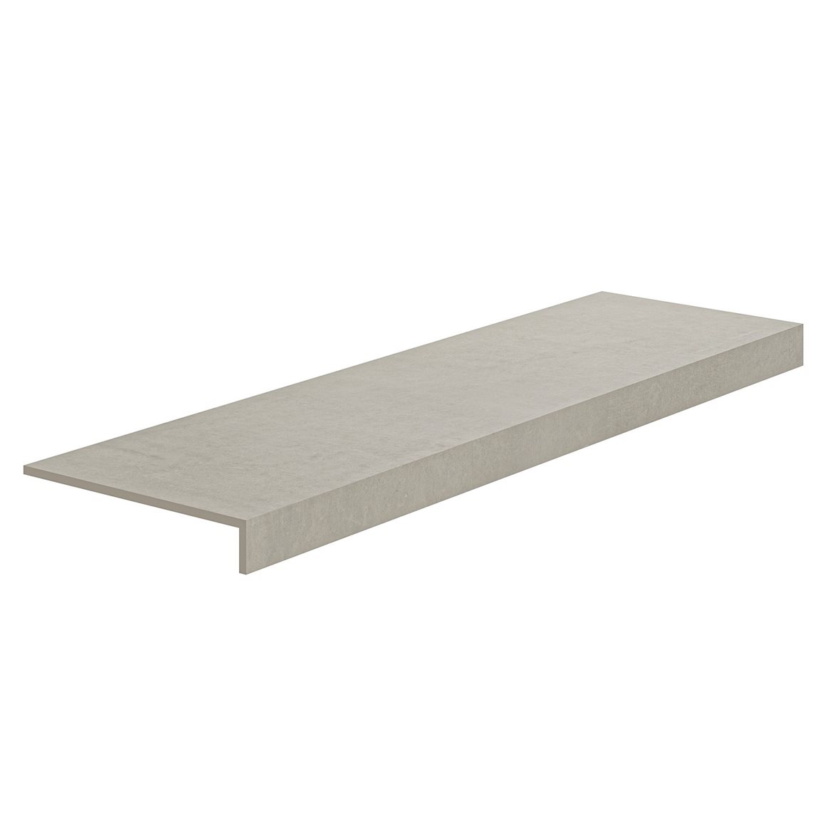 LPC Mystic lasittamaton porraslaatta reunalla 32,5X120 02 Grey tasapintainen matta vaalea harmaa betoni
