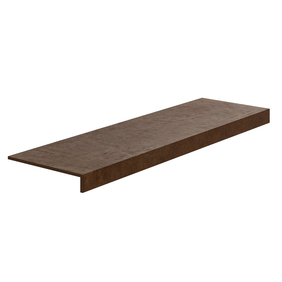 LPC Mystic lasittamaton porraslaatta reunalla 32,5X120 01 Brown tasapintainen matta tumma ruskea betoni