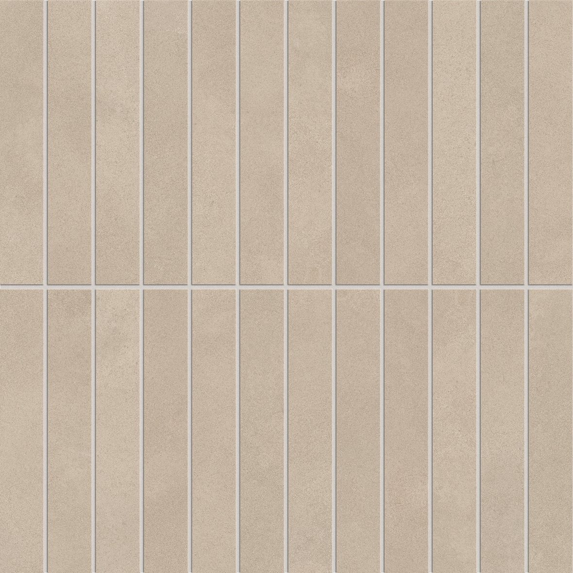 LPC Sense Line lasitettu porcelanato mosaiikki seinälaatta lattialaatta 2,3x14,8 03 hiekka tasapintainen matta 30x30 keskitumma beige vivahteikas