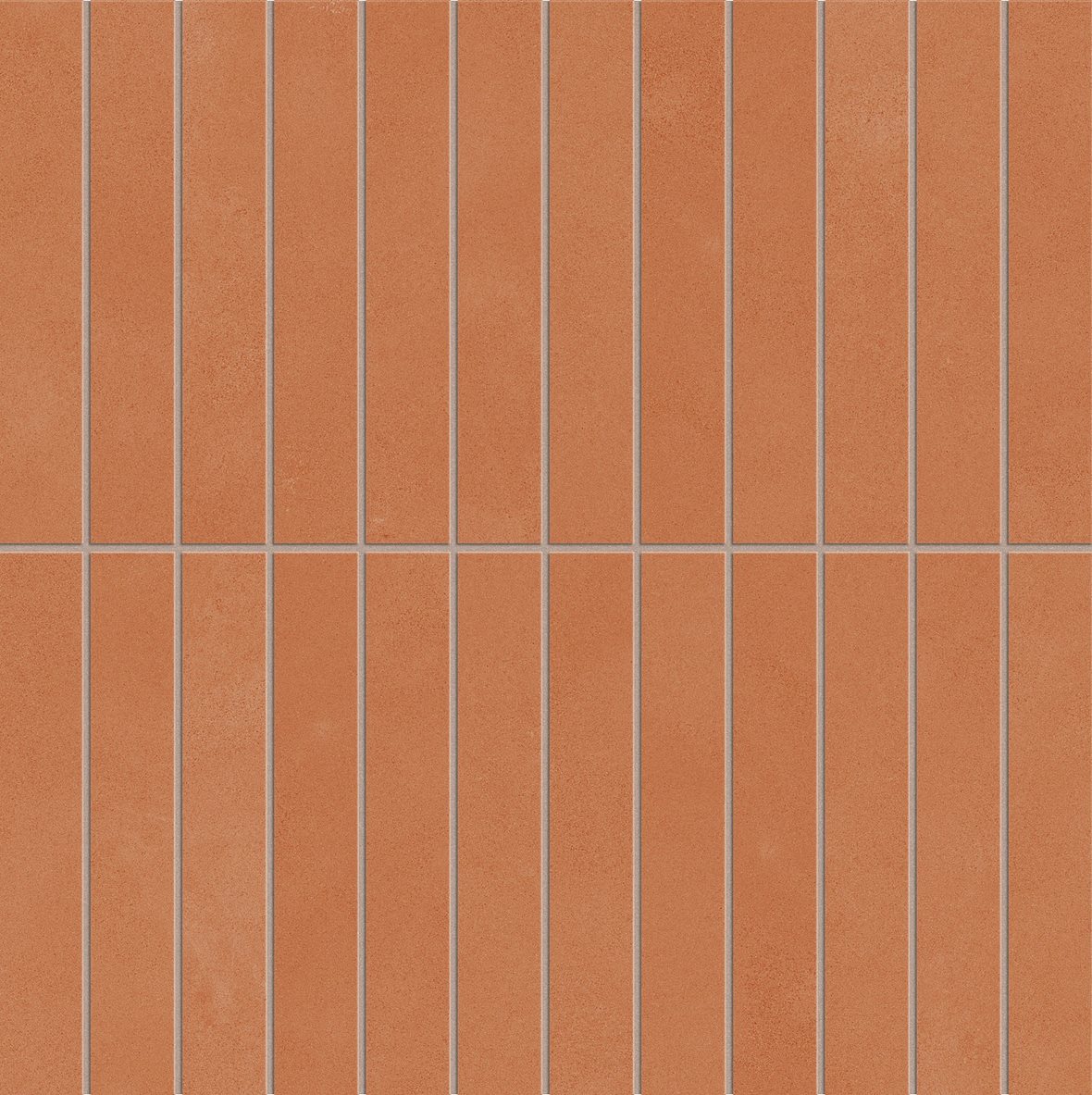 LPC Sense Line lasitettu porcelanato mosaiikki seinälaatta lattialaatta 2,3x14,8 02 ruska tasapintainen matta 30x30 tumma oranssi vivahteikas