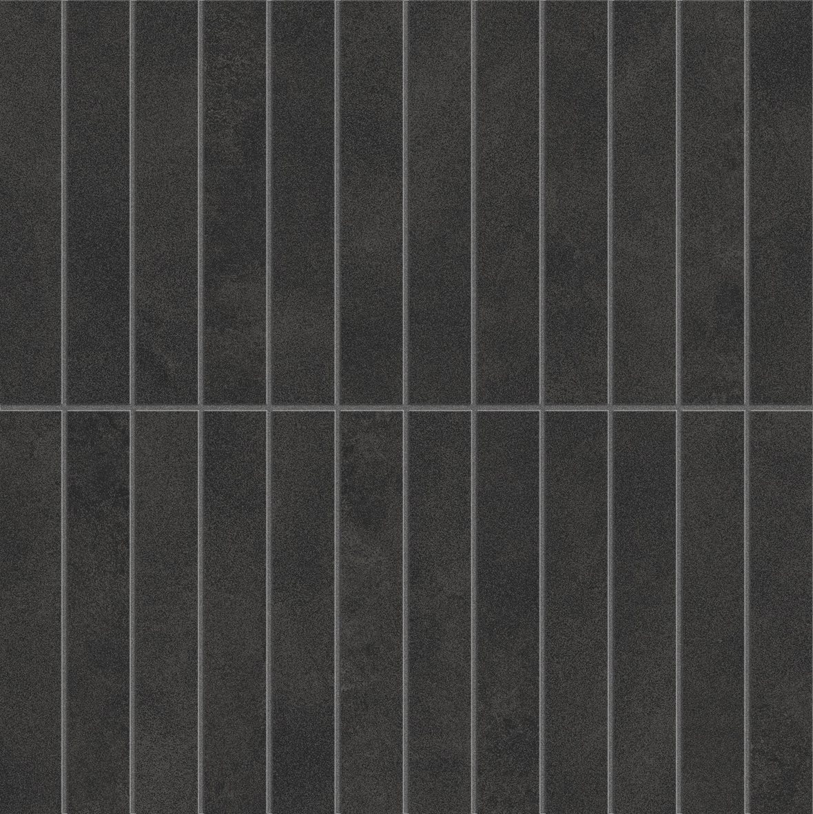 LPC Sense Line lasitettu porcelanato mosaiikki seinälaatta lattialaatta 2,3x14,8 15 laava tasapintainen matta 30x30 tumma musta vivahteikas