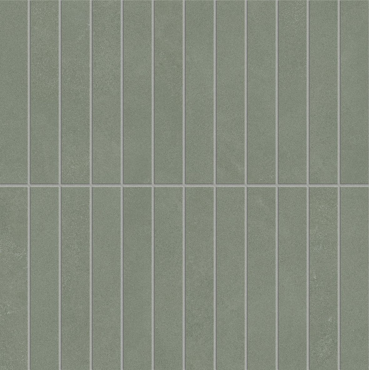 LPC Sense Line lasitettu porcelanato mosaiikki seinälaatta lattialaatta 2,3x14,8 13 minttu tasapintainen matta 30x30 keskitumma vihreä vivahteikas