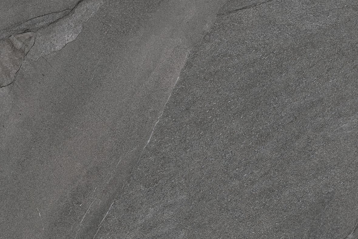 Pukkila Canyon lasitettu porcelanato ulkolaatta 60x90x2 06 vulcano laineileva matta tumma harmaa kivi