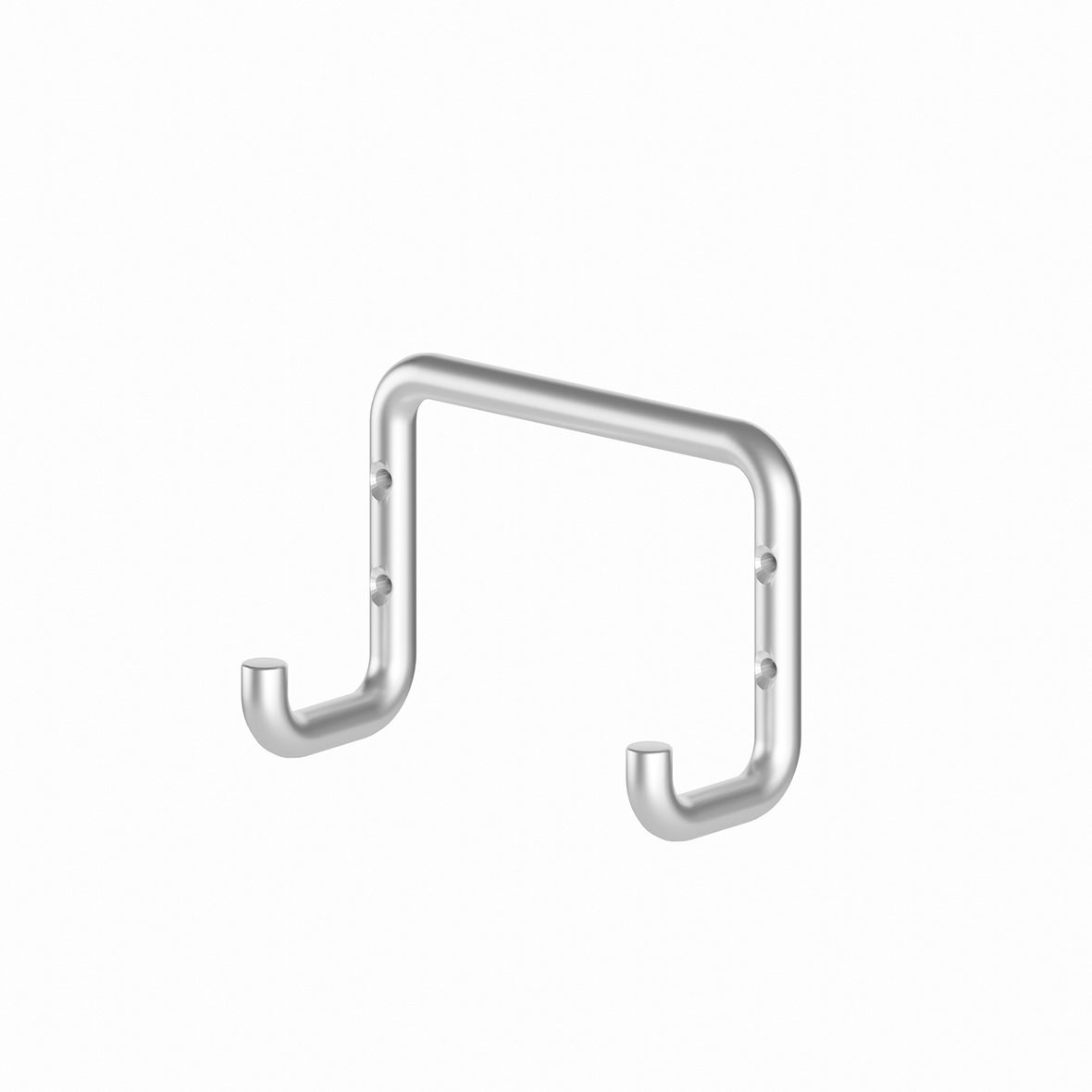 Perfct Accessories Phi kaksoiskoukku 13,4x12x6,5 cm kiiltävä alumiini 938