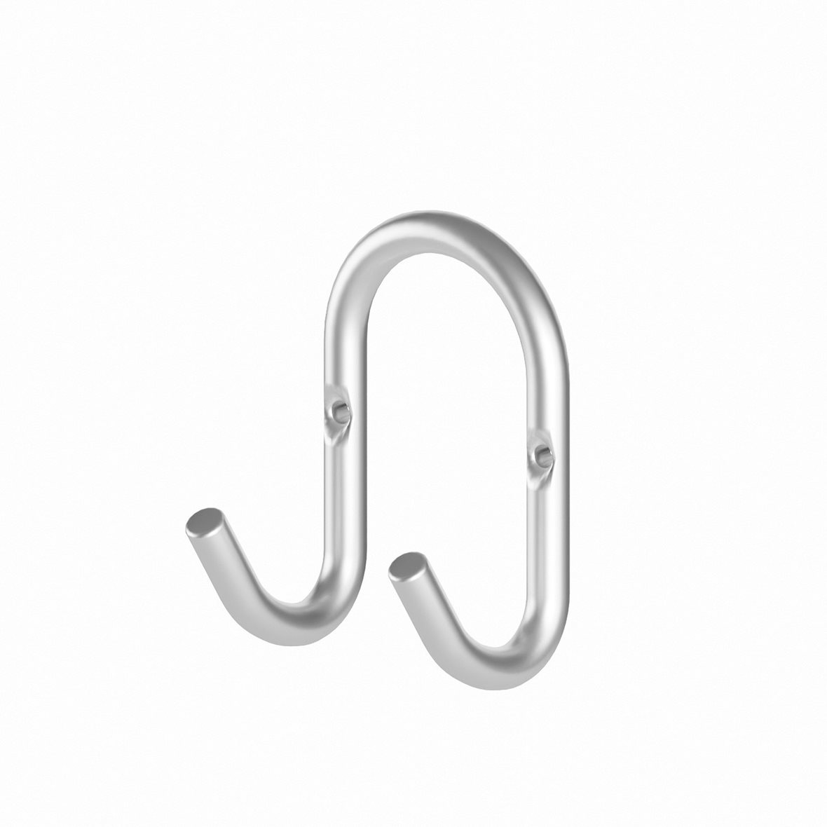 Perfct Accessories Phi kaksoiskoukku 5,8x8,5x5 cm harjattu nikkeli matta ruostumaton teräs