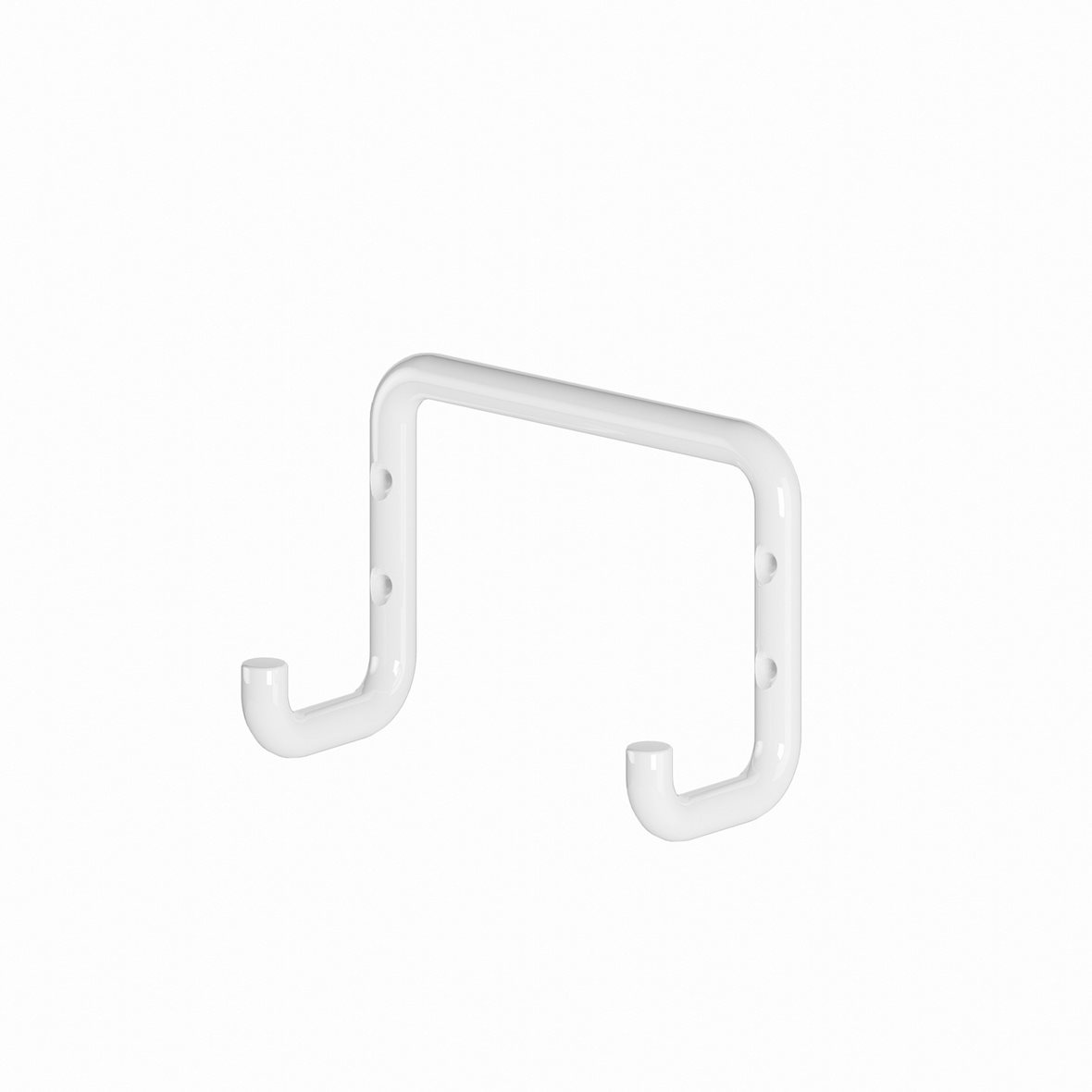 Perfct Accessories Phi kaksoiskoukku 13,4x12x6,5 cm valkoinen kiiltävä alumiini 938