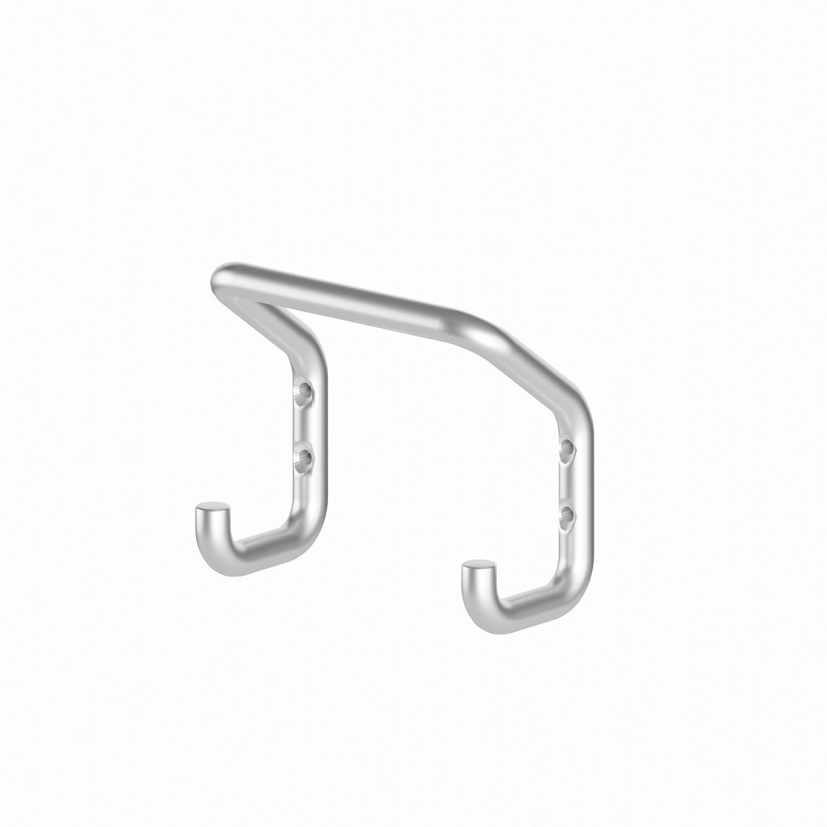 Perfct Accessories Phi kaksoiskoukku 12,5x13,5x6,5 cm kiiltävä alumiini 948