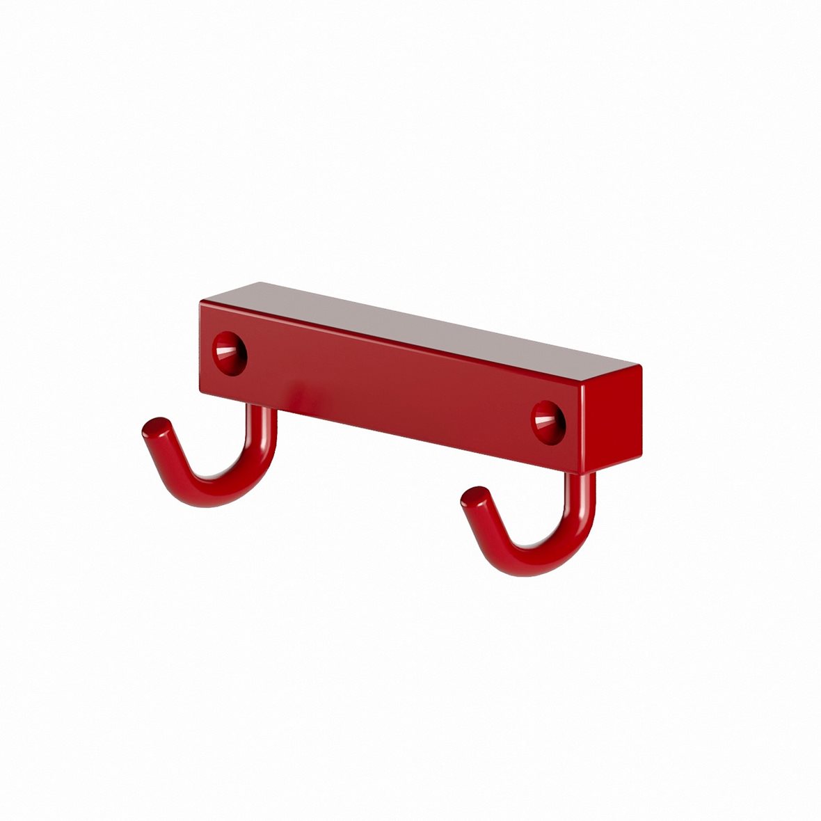 Perfct Accessories Phi kaksoiskoukku 9,2x4x4,5 cm punainen kiiltävä alumiini 942