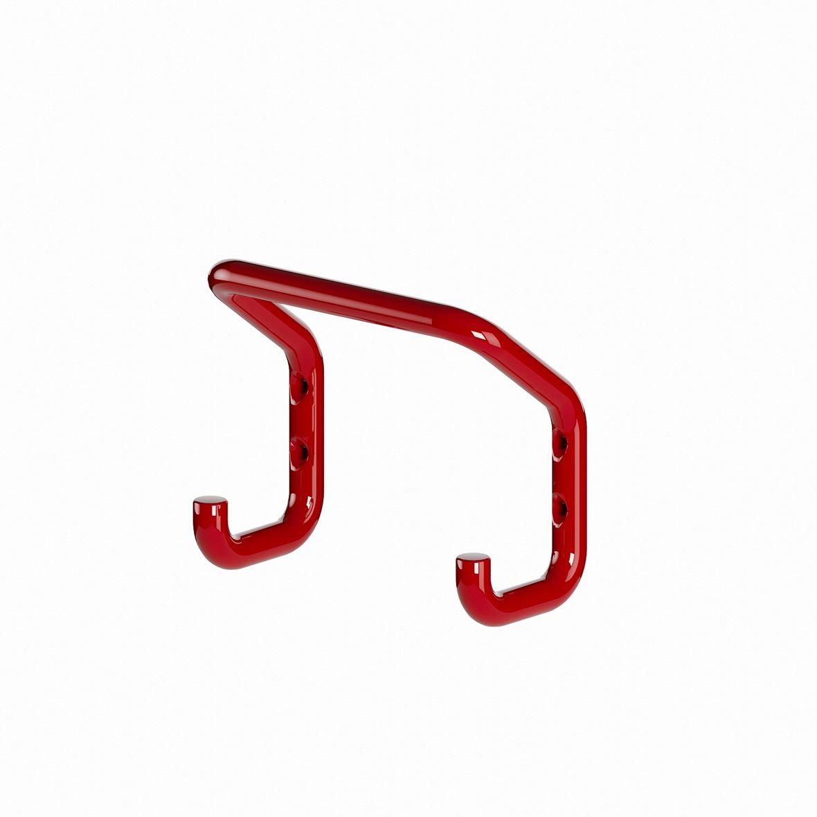 Perfct Accessories Phi kaksoiskoukku 12,5x13,5x6,5 cm punainen kiiltävä alumiini 948