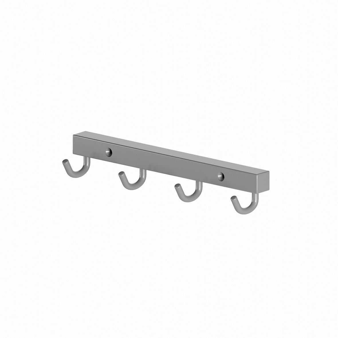 Perfct Accessories Phi monikoukku 21,4x4x4,5 cm harmaa kiiltävä alumiini 944