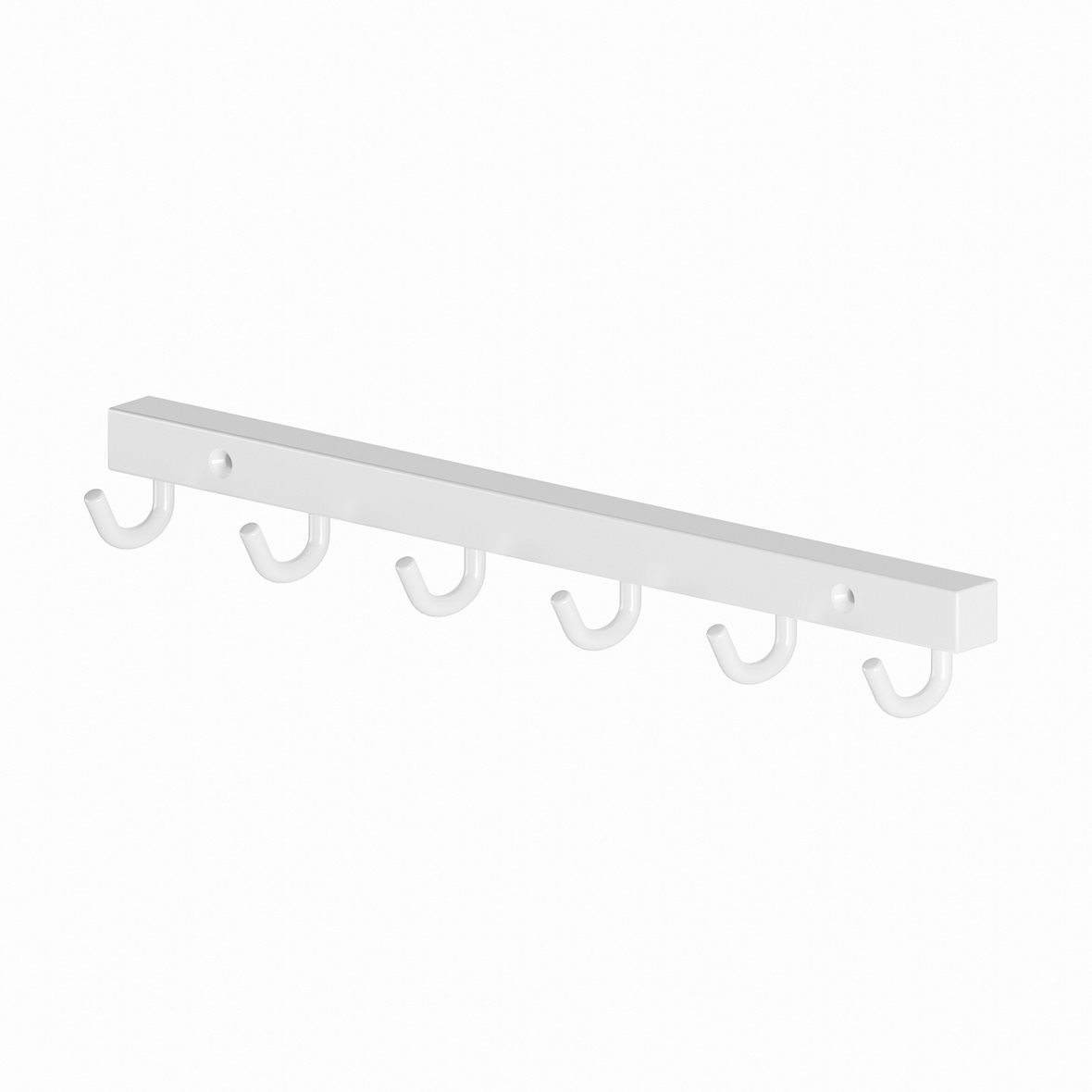 Perfct Accessories Phi monikoukku 33,4x4x4,5 cm valkoinen kiiltävä alumiini