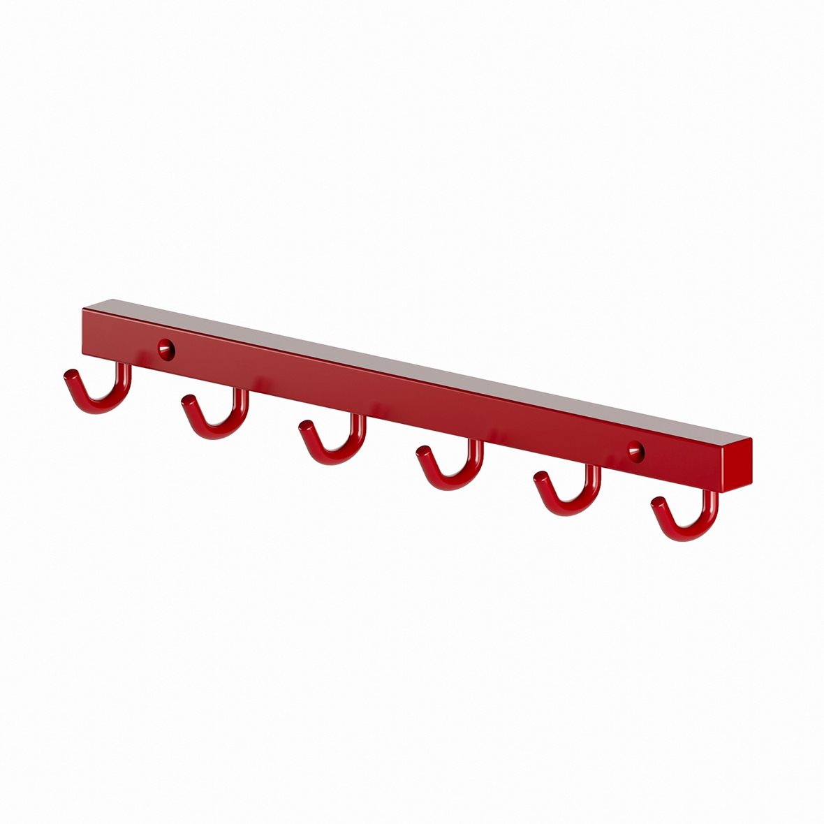 Perfct Accessories Phi monikoukku 33,4x4x4,5 cm punainen kiiltävä alumiini